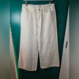 Banana Republic Slouch Straight White Pants Petite 29